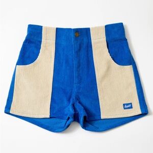 Hammie’s Blue and Cream Corduroy Shorts